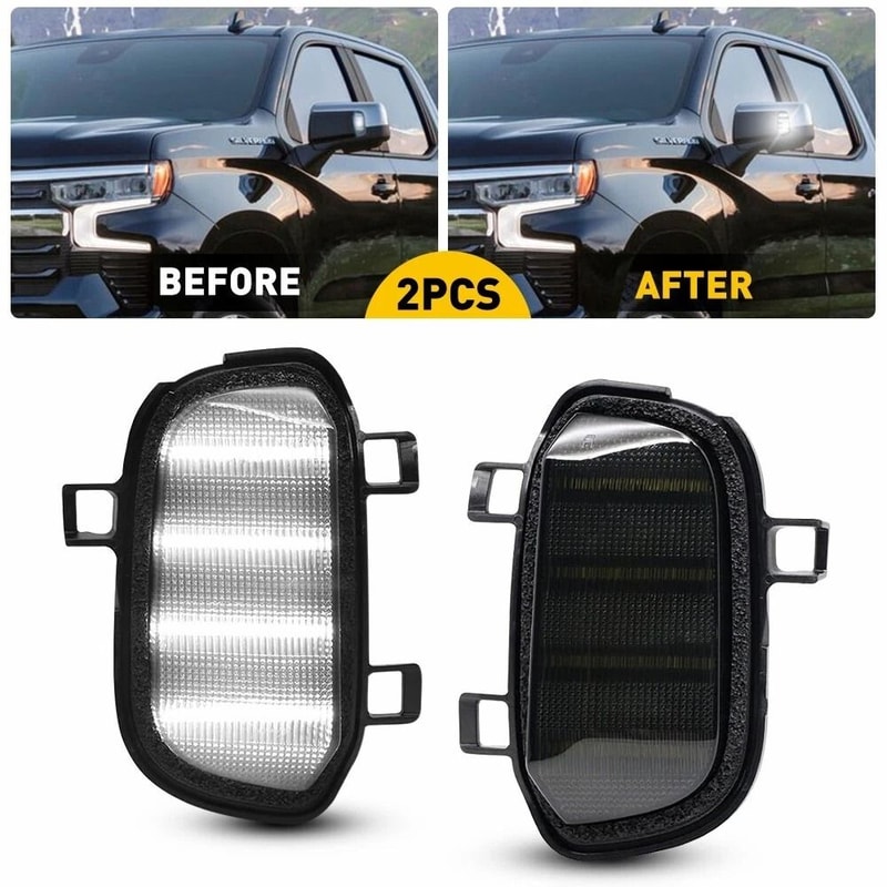 Durable Side Mirror Signal Light High Brightness LED Direct Replacement Enhanced Visibility Easy To 1
