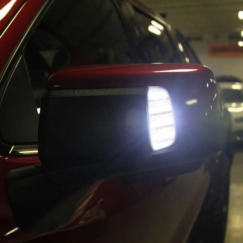 Durable Side Mirror Signal Light High Brightness LED Direct Replacement Enhanced Visibility Easy To 10