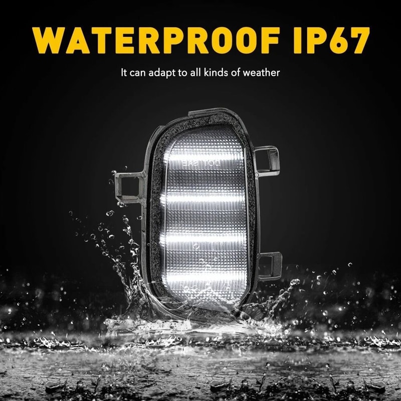 Durable Side Mirror Signal Light High Brightness LED Direct Replacement Enhanced Visibility Easy To 8