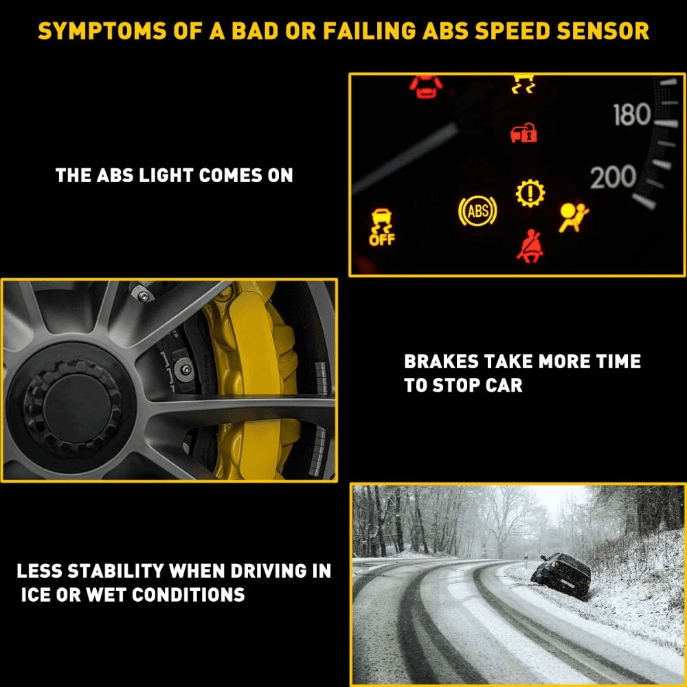 Wheel Speed Sensor Right Left Enhance Steering Braking Stability LongLasting Performance 7