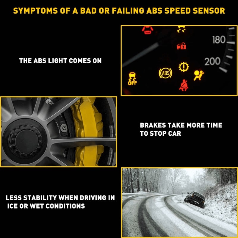 Wheel Speed Sensor Right Left Enhance Steering Braking Stability LongLasting Performance 7