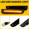 LED Side Marker Lights Waterproof High Brightness Front Corner Parking Lights Energy Saving 7