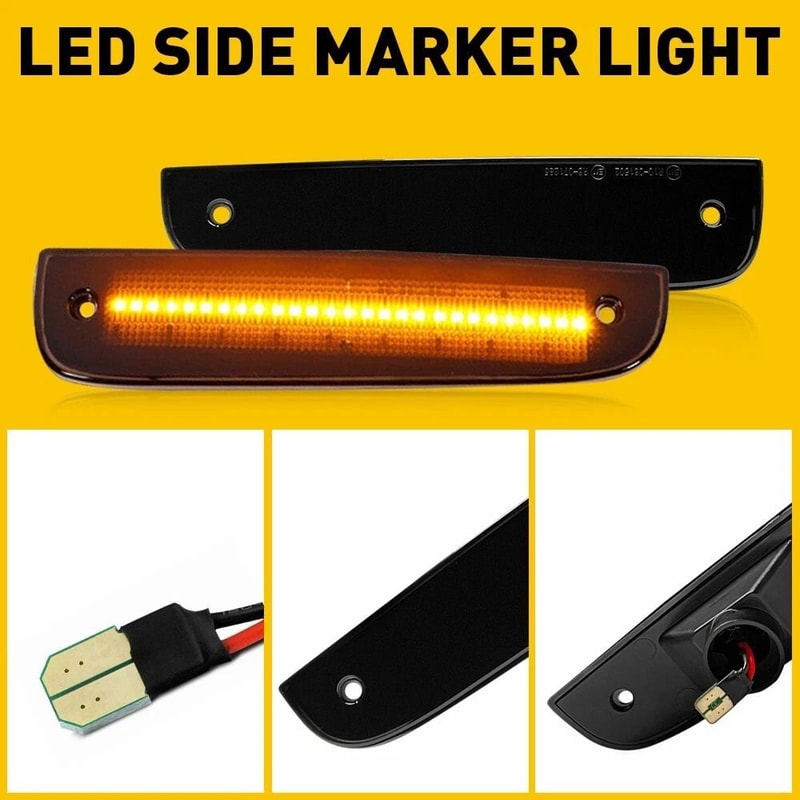 LED Side Marker Lights Waterproof High Brightness Front Corner Parking Lights Energy Saving 7