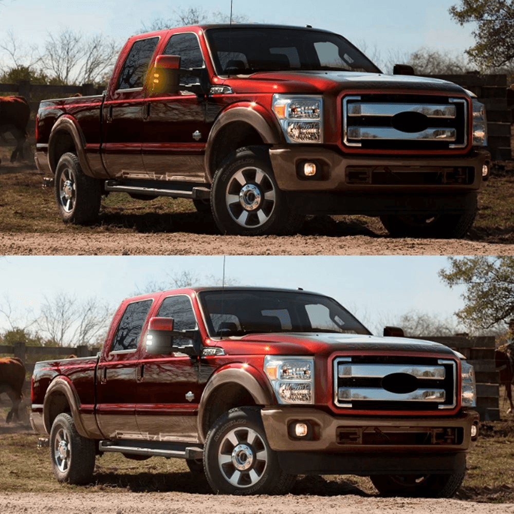 HighPerformance White LED Side Mirror Marker Lights Durable Easy Installation For Cars 2