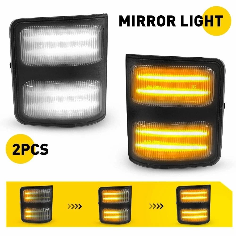 HighPerformance White LED Side Mirror Marker Lights Durable Easy Installation For Cars 13