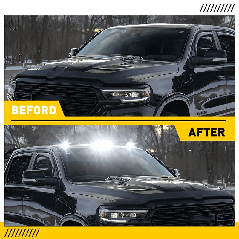 High Brightness LED White Cab Top Roof Marker Lights Waterproof Running Lamps For Trucks Improve Ni 3