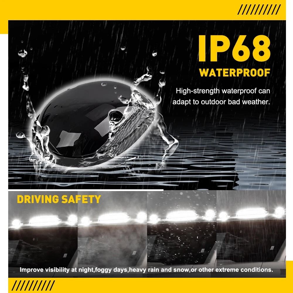 High Brightness LED White Cab Top Roof Marker Lights Waterproof Running Lamps For Trucks Improve Ni 4