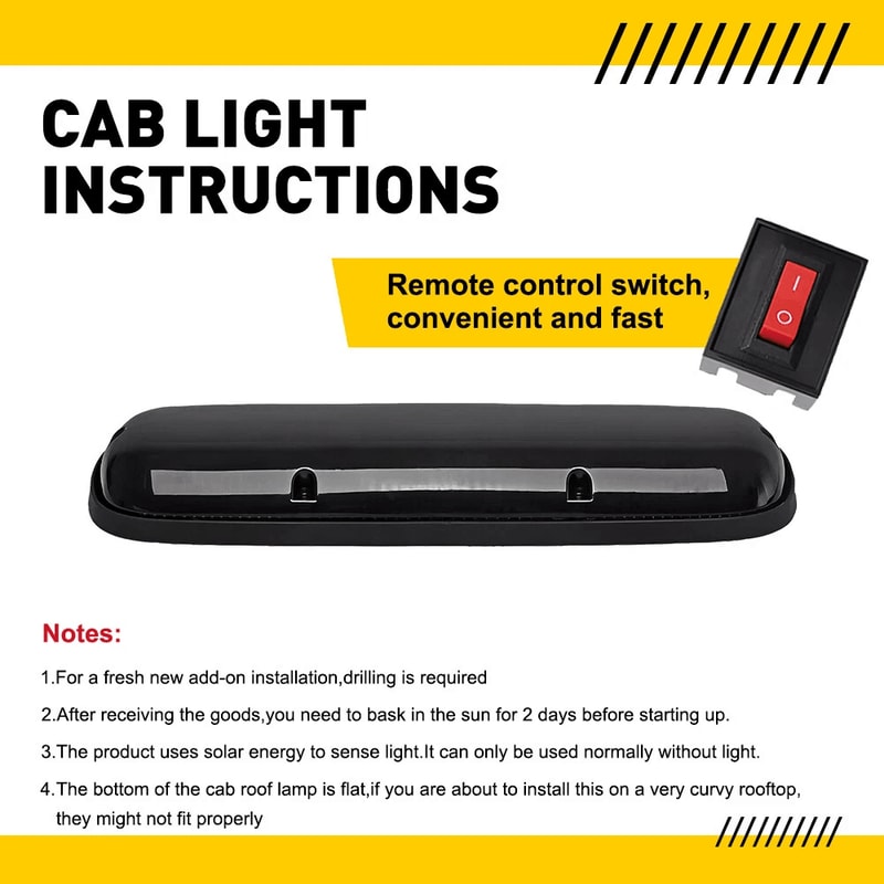 High Brightness LED White Cab Top Roof Marker Lights Waterproof Running Lamps For Trucks Improve Ni 8