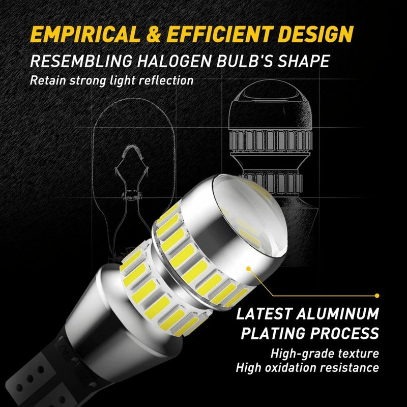 Super White LED Reverse Backup Light Bulb Waterproof Shockproof Canbus ErrorFree 2