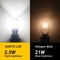 Super White LED Reverse Backup Light Bulb Waterproof Shockproof Canbus ErrorFree 6