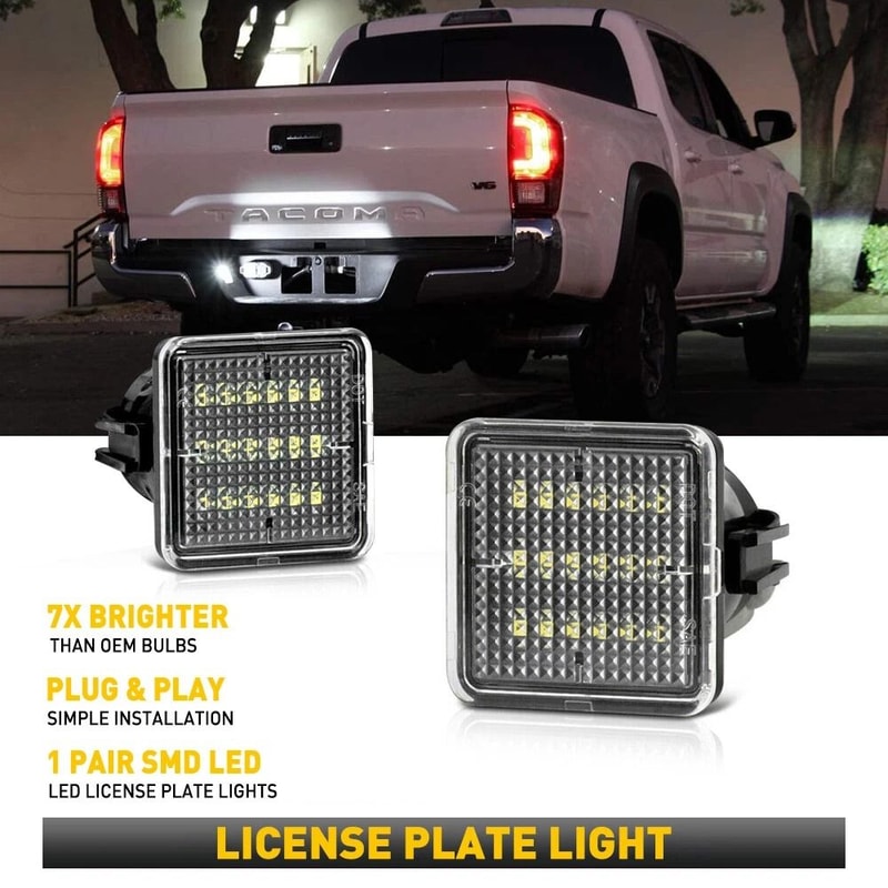 LED White License Plate Lights Waterproof High Brightness Easy Plug Play Installation 1