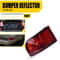 Passenger Side Rear Bumper Reflector Light Durable ABS Material Perfect Fit Replacement 1