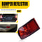 Passenger Side Rear Bumper Reflector Light Durable ABS Material Perfect Fit Replacement 1