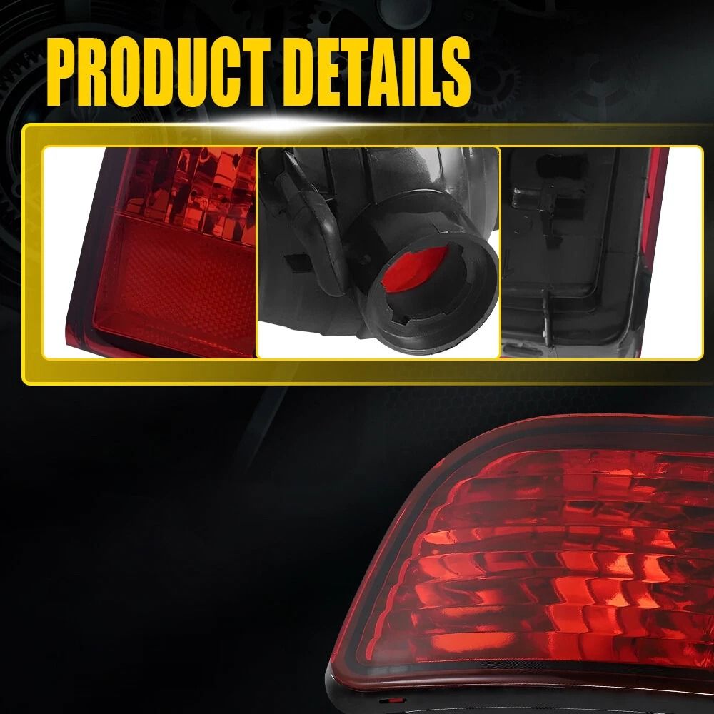 Passenger Side Rear Bumper Reflector Light Durable ABS Material Perfect Fit Replacement 4