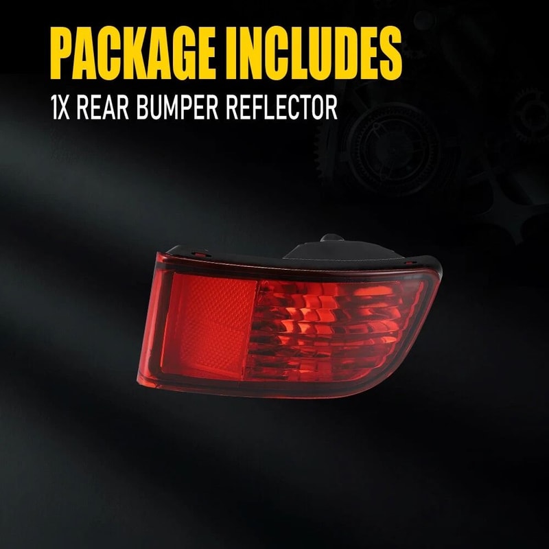 Passenger Side Rear Bumper Reflector Light Durable ABS Material Perfect Fit Replacement 9