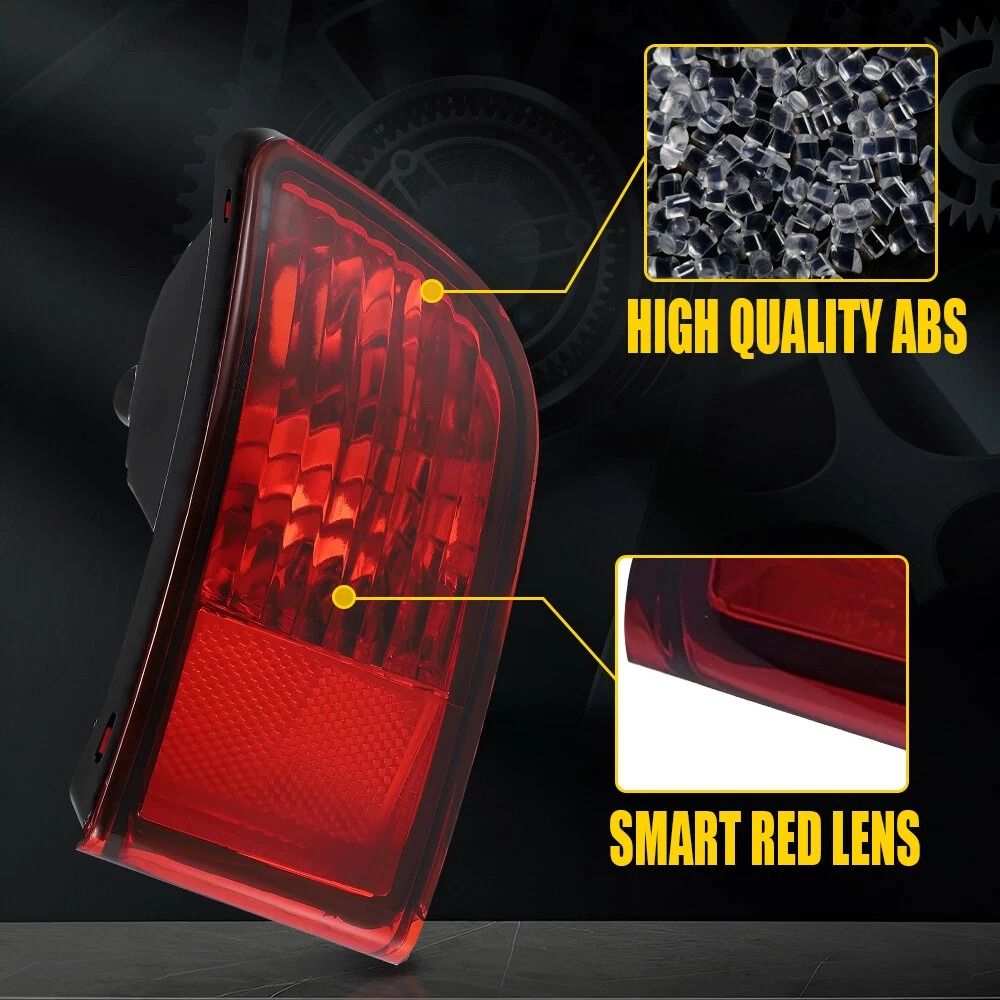 Passenger Side Rear Bumper Reflector Light Durable ABS Material Perfect Fit Replacement 6