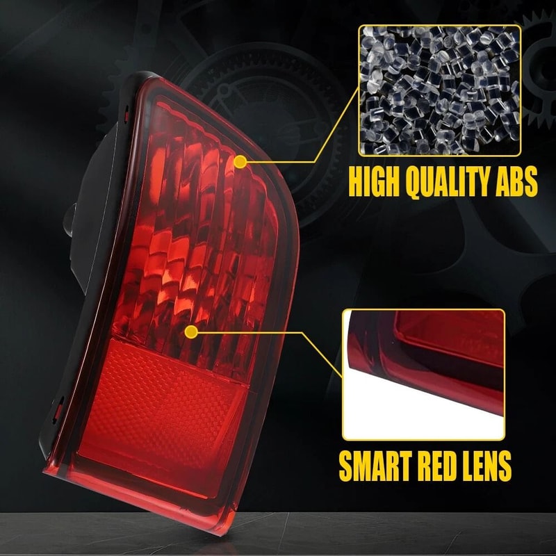 Passenger Side Rear Bumper Reflector Light Durable ABS Material Perfect Fit Replacement 6