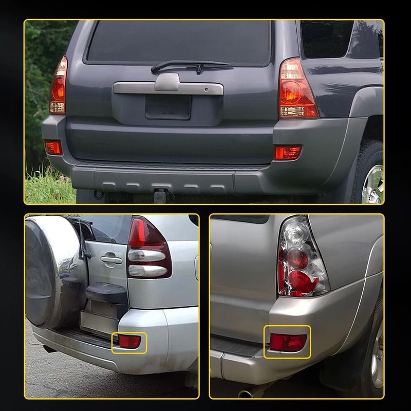 Passenger Side Rear Bumper Reflector Light Durable ABS Material Perfect Fit Replacement 8