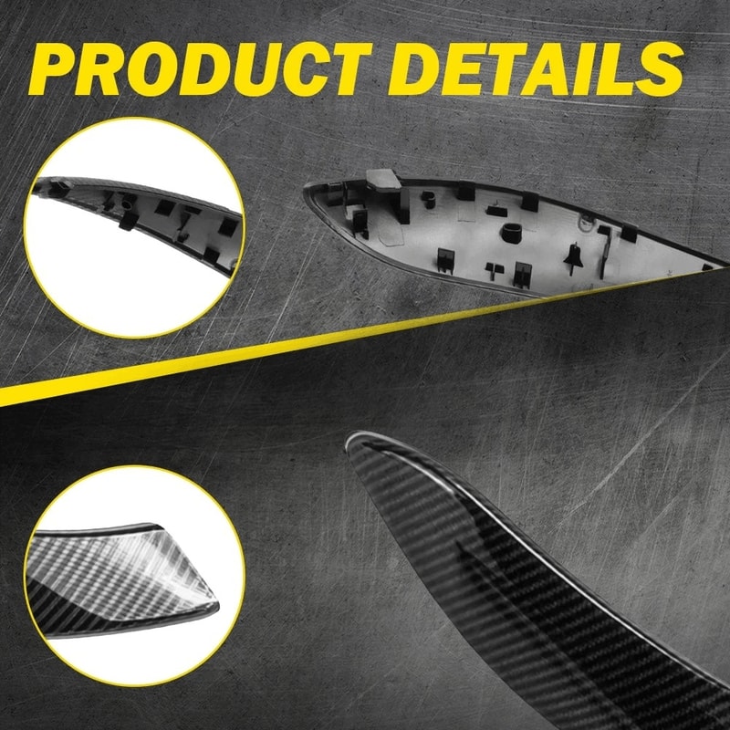 Carbon Fiber Door Handle Trim HighQuality TapeFree Installation Strict Quality Control 4