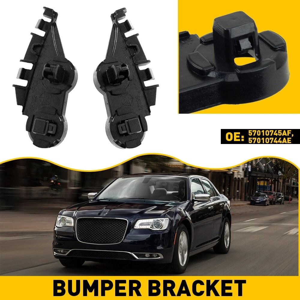 Front Lower Bumper Cover Bracket LH RH Pair Durable ABS HighQuality Replacement Parts 1