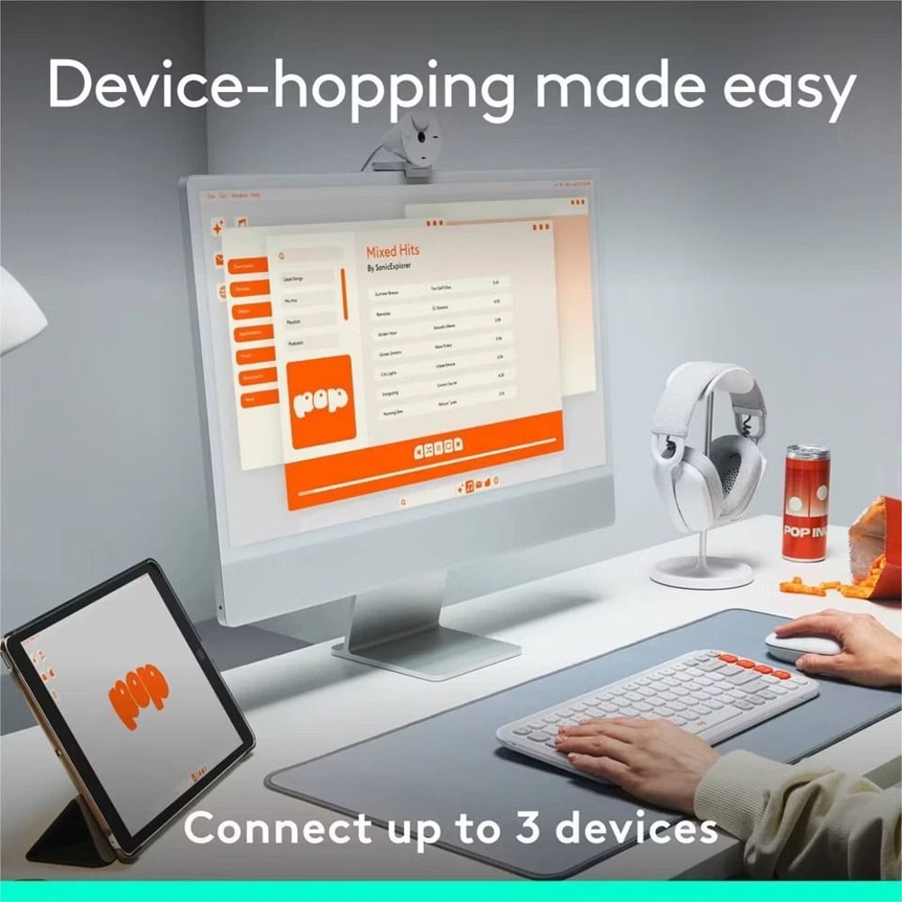 POP Icon Keys Wireless Bluetooth Keyboard Comfortable Typing Compatible With Laptop 6