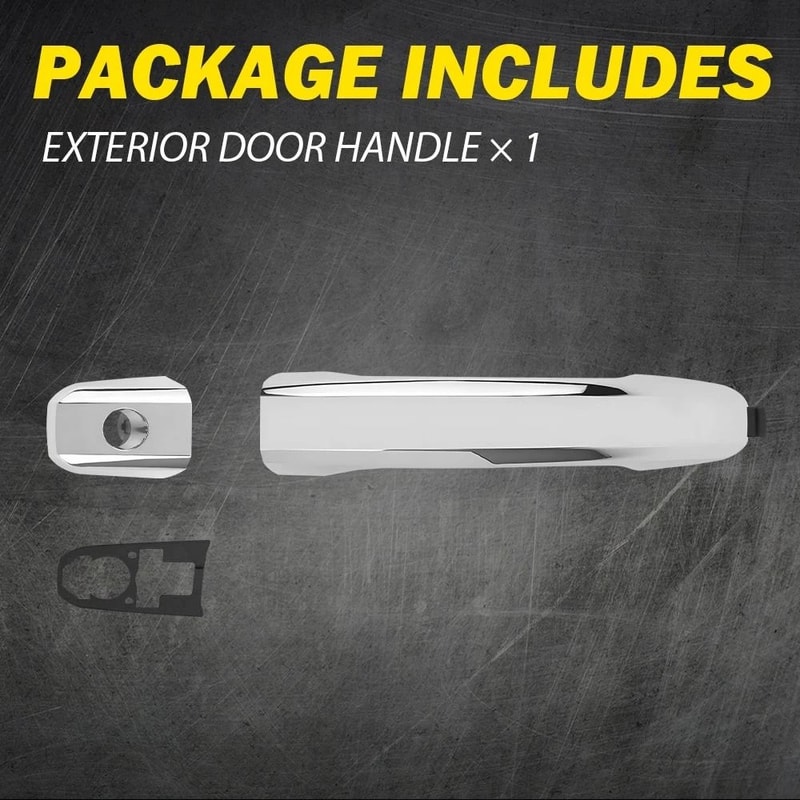 Chrome Front Left Door Handle Covers Longlasting Durability Simple Installation HighQuality Materia 8