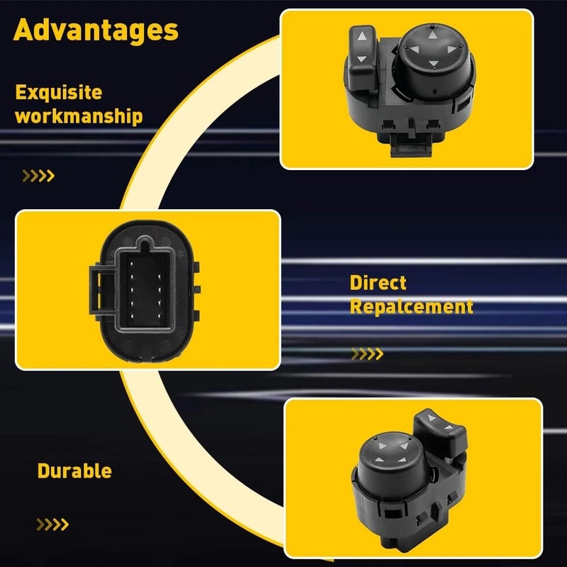 Front Driver Side Power Mirror Switch Control Stable Performance Simple Installation For Reliable U 5