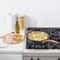 Matte Black Stainless Saute Pan With Blush Bronze Handle Tempered Glass Lid Induction Ready 2