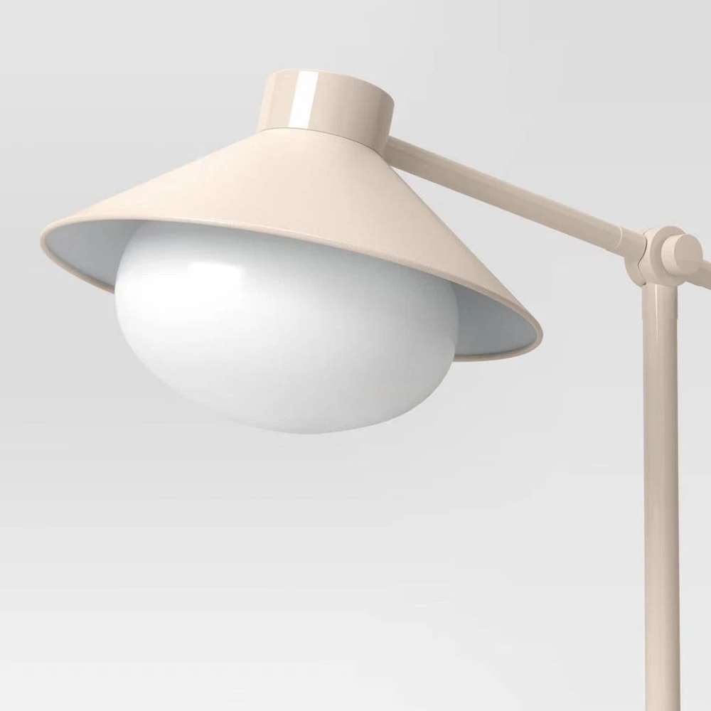 Threshold Shaded Orb Task Lamp Cream Elegant Orb Table Lamp With Glass Shade Rotary Turn Knob 2