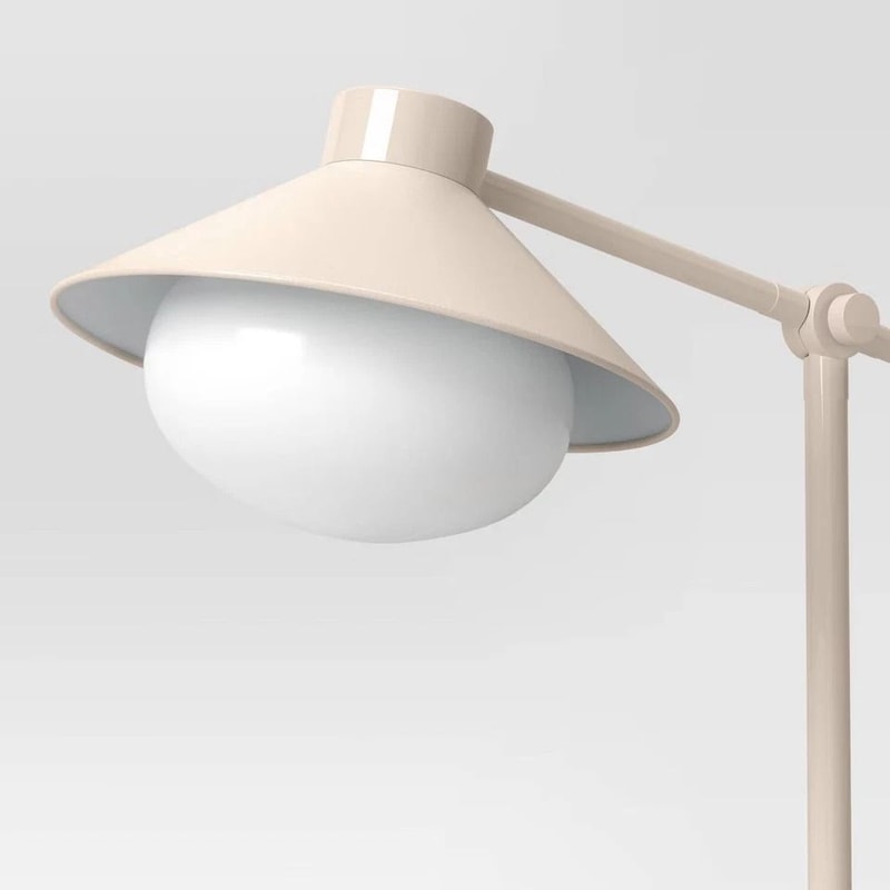 Threshold Shaded Orb Task Lamp Cream Elegant Orb Table Lamp With Glass Shade Rotary Turn Knob 2
