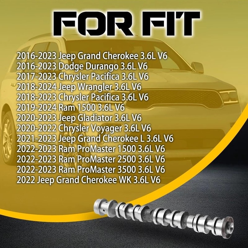 HighQuality Steel Intake Exhaust Camshaft LeftRight Side Fitment Reliable Performance 2