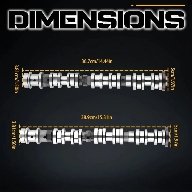 HighQuality Steel Intake Exhaust Camshaft LeftRight Side Fitment Reliable Performance 3