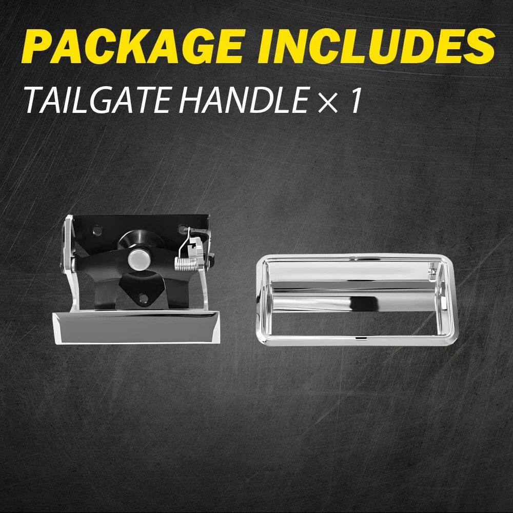 Chrome Tailgate Handle Cover For Pickup Durable Material Perfect Fitment Easy To Install 1