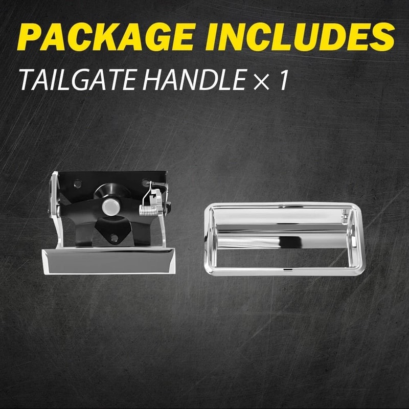 Chrome Tailgate Handle Cover For Pickup Durable Material Perfect Fitment Easy To Install 1