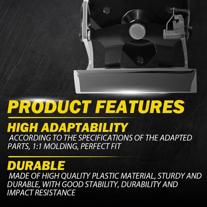 Chrome Tailgate Handle Cover For Pickup Durable Material Perfect Fitment Easy To Install 3
