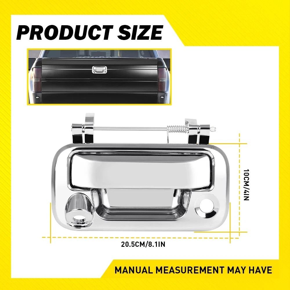 Textured Rear Tail Gate Handle Tailgate Handle With Outside Camera Hole Perfect Fit For Easy Instal 2