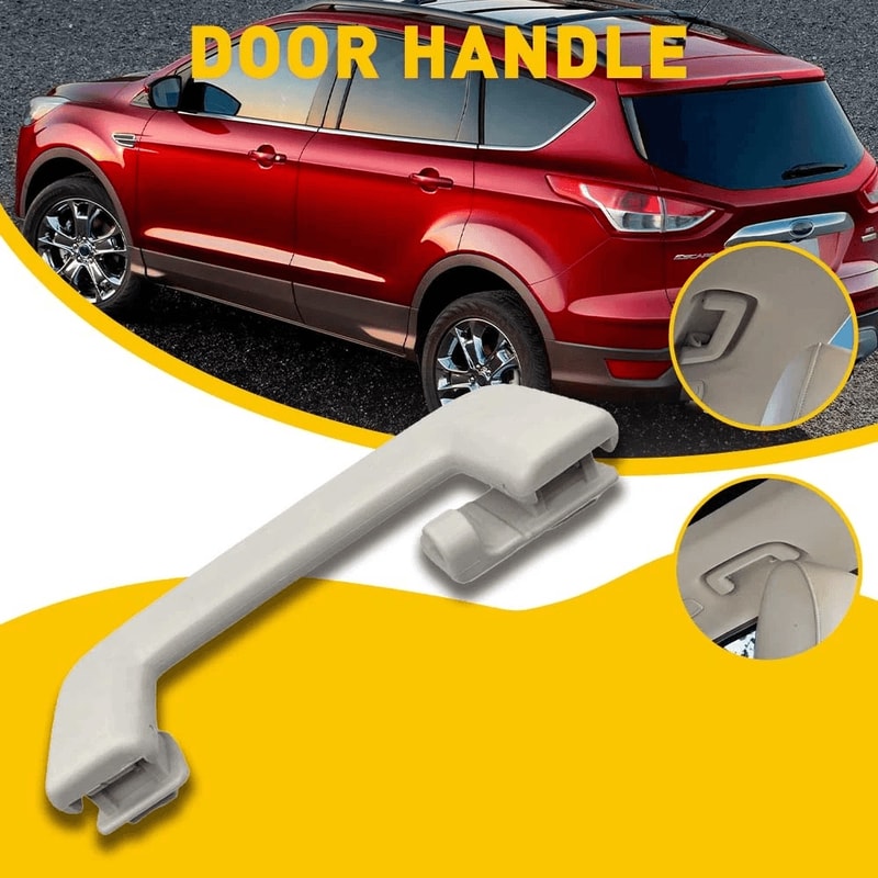 Rear Roof Handle Pull Grab Light Gray With Hook Fit Simple Installation HighQuality Stable Perform 1