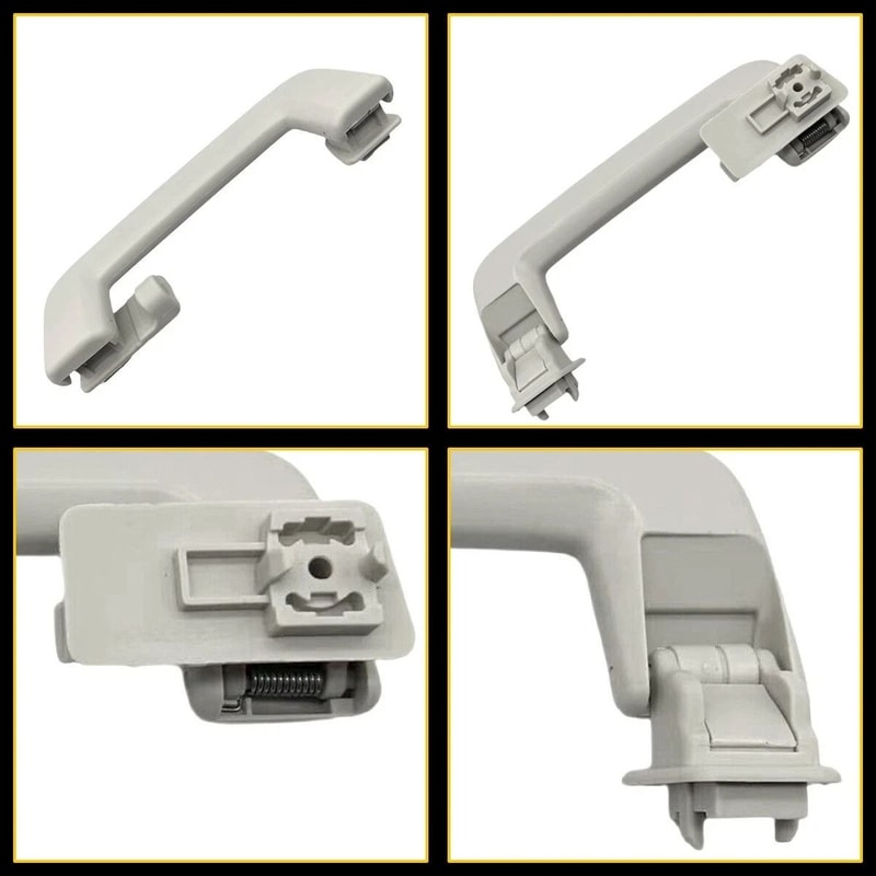 Rear Roof Handle Pull Grab Light Gray With Hook Fit Simple Installation HighQuality Stable Perform 3