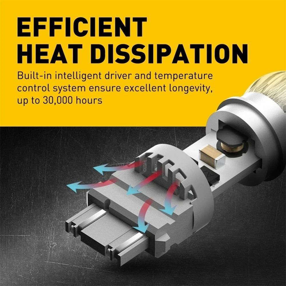 Bright White Daytime Running Light DRL Bulbs Reliable Driving Light 2