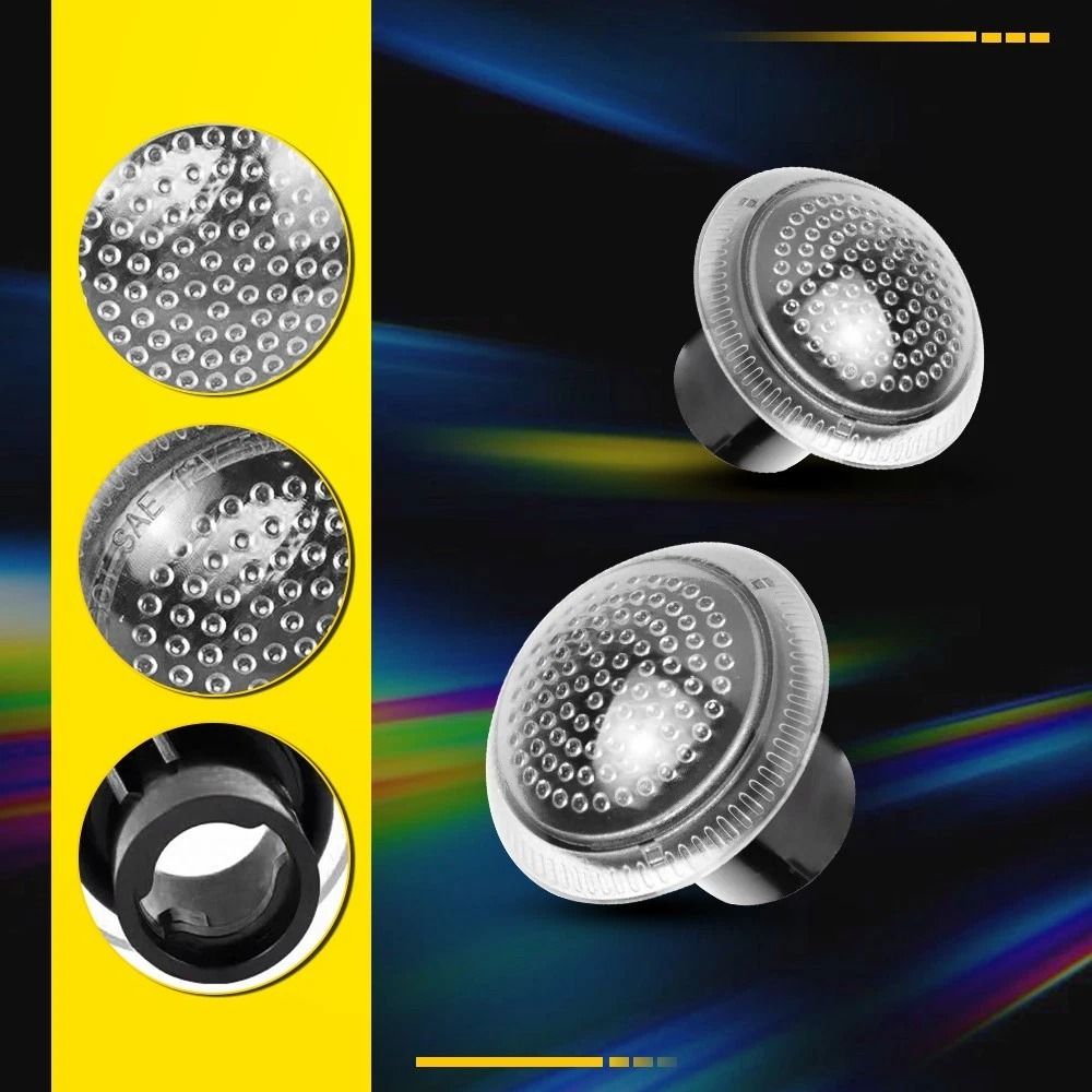 Waterproof Clear Side Fender Turn Signal LightRepeater Fit Durable LED Housing 5