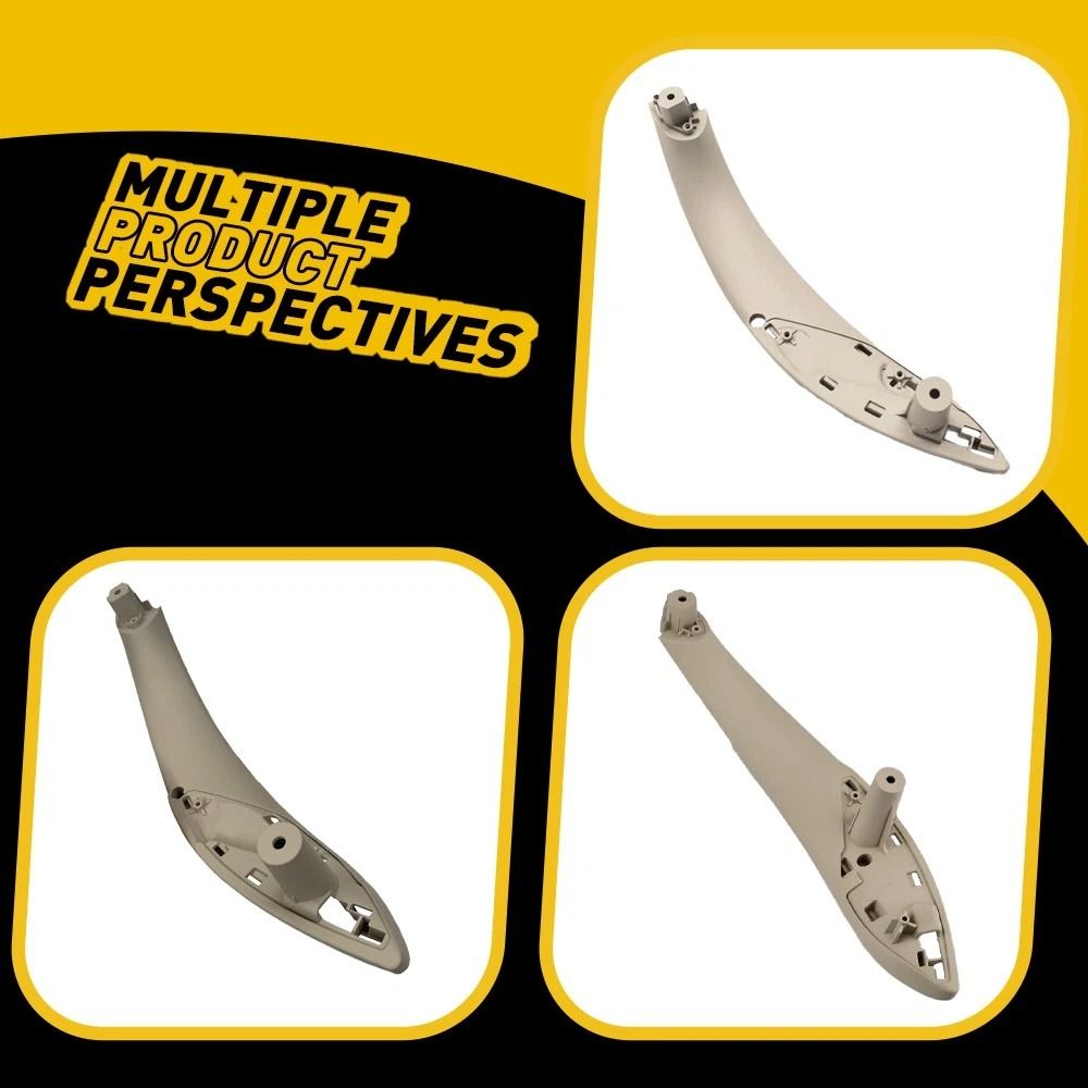 Beige Inner Front Left Right Trim Door Pull Handle Durable ABS Strict Quality Control Simple Insta 4