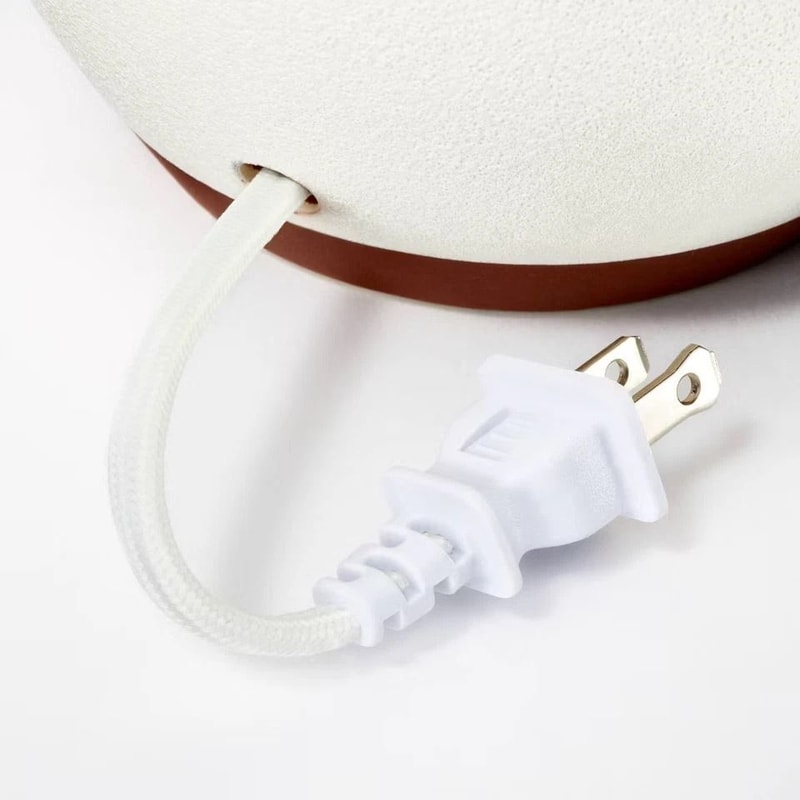 Gingham Print Ceramic Table Lamp With Pleated Shade CreamSage Green 3