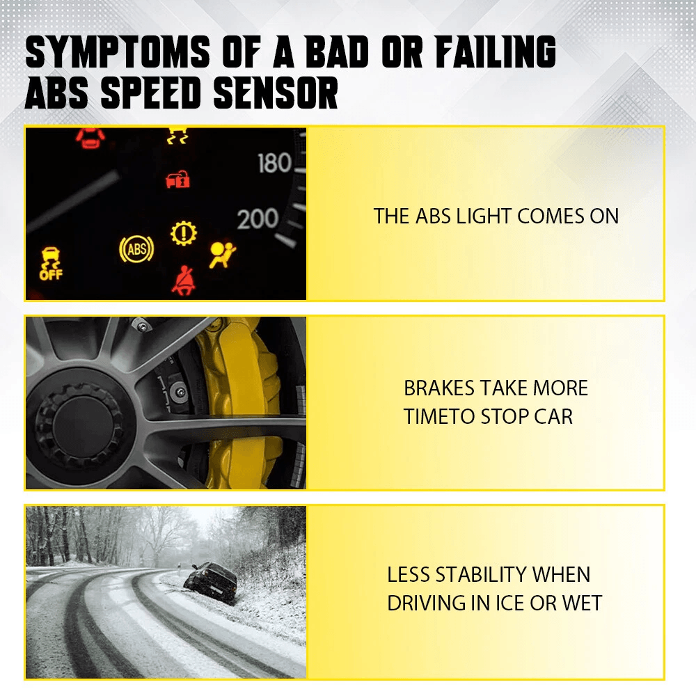 Rear Front R L Wheel Speed Sensor Fit For Volkswagen Jetta Passat Direct Replacement 6