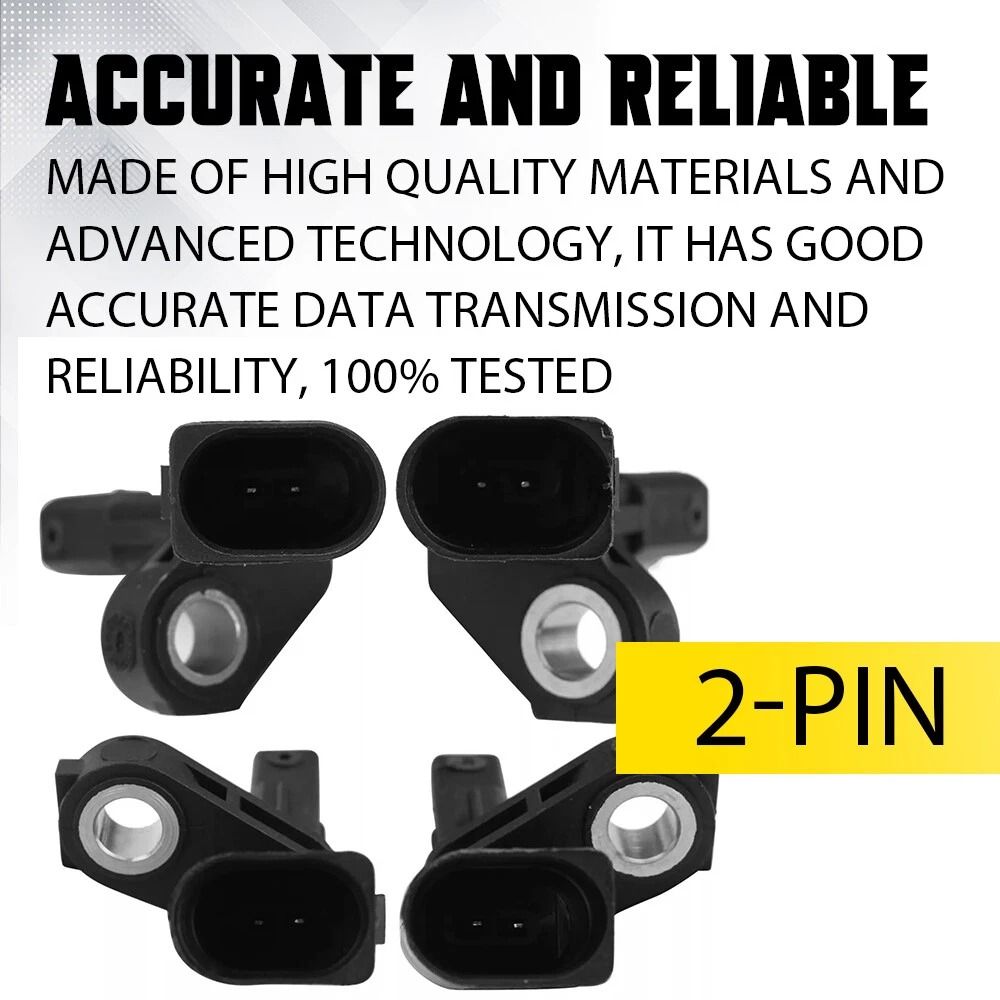 Rear Front R L Wheel Speed Sensor Fit For Volkswagen Jetta Passat Direct Replacement 9