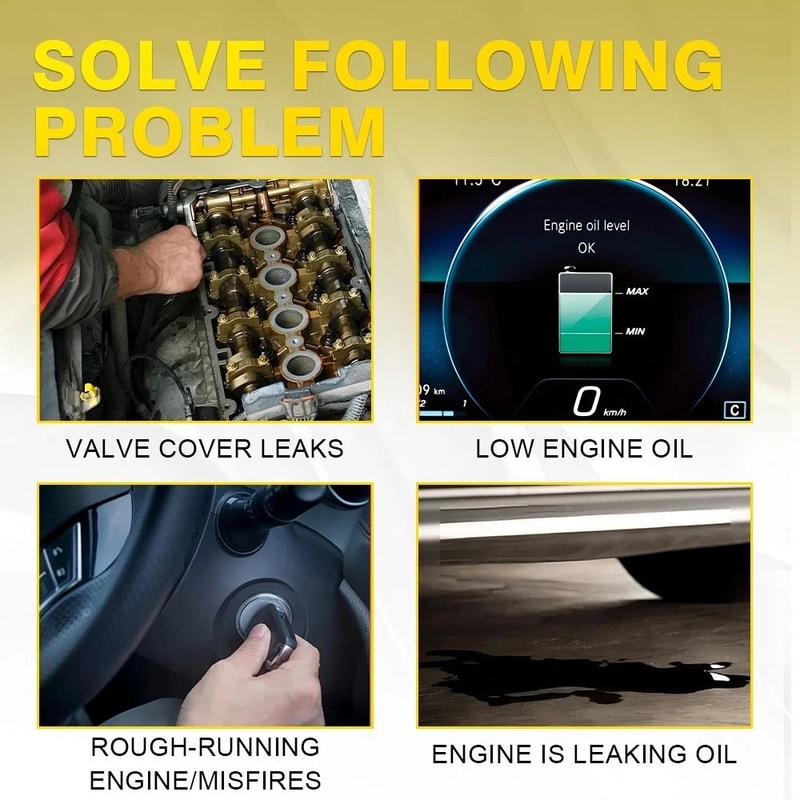 Engine Valve Cover Set Gasket Fit For Secure Seal Prevent Leaks Durable Replacement 2