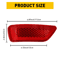 Durable Reflector Light Rear Left Driver Side Bumper Waterproof Easy Install Dust Scratch Resistan 2