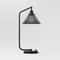 Black Smoked Glass Table Lamp Threshold Stylish Desk Lamp With Metal Base Ideal For Home Or Office 0
