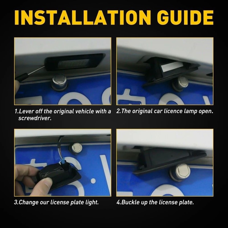 HighPowered Rear LED License Plate Light Brighter Than Plug And Play 4