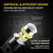 LED White Turn Signal Light Bulbs Back Up And Reverse Lights Waterproof High Power 4