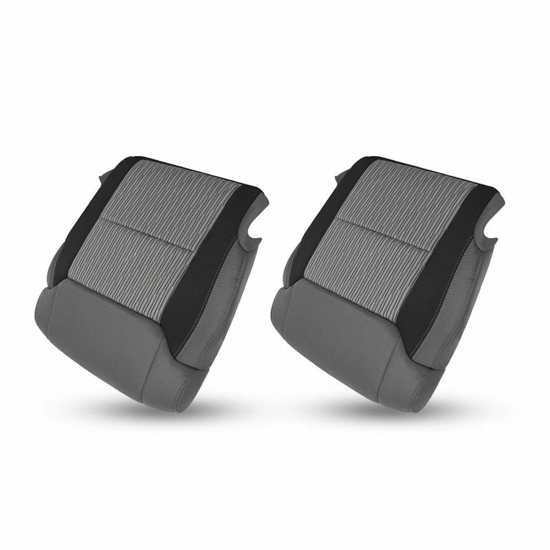 GrayBlack Bottom Cloth Seat Cover For Driver Passenger HighQuality Car Seat Protector Breathable Co